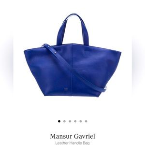Mansur Gavriel Tulipano bag in Ocean Blue